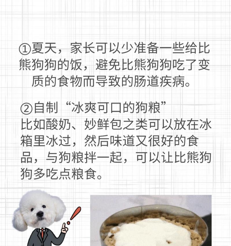 两三个月的比熊适合吃什么？（满足比熊宝宝的健康需求，让它们茁壮成长）