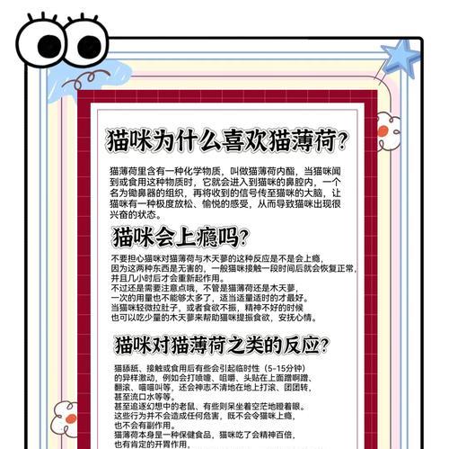 猫咪与猫薄荷的幸福时光（探索猫咪对猫薄荷的喜爱，带来快乐和健康）