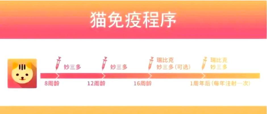 猫疫苗（定期接种猫疫苗）