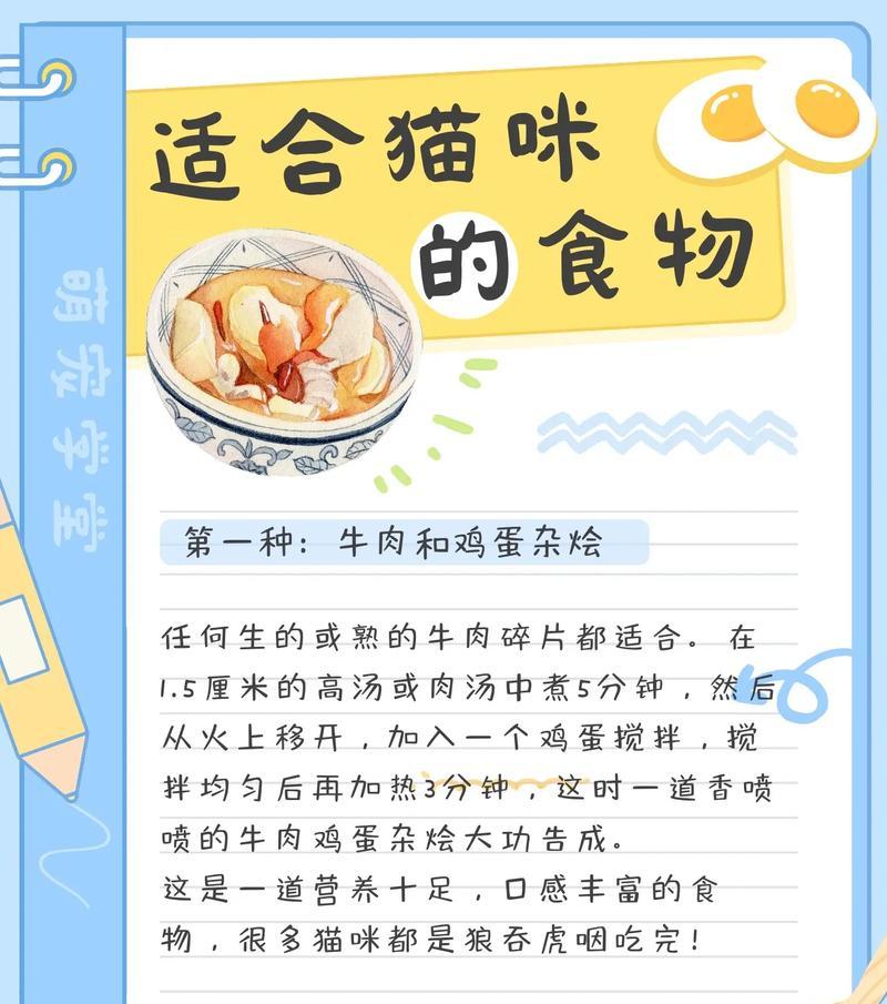 猫咪的饮食指南（了解猫咪适宜食用的食物及禁忌）