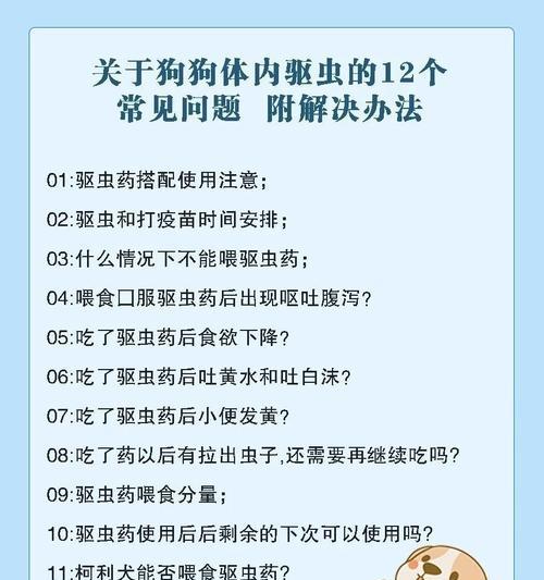 合理喂养，关注狗狗驱虫的频率（为宠物健康，掌握正确喂养节奏）