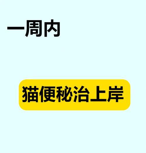 开塞露治标不治本，猫咪便秘需综合考虑（了解猫咪便秘症状及原因，正确处理便秘问题）