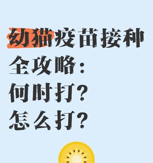 宠物猫的疫苗接种（了解宠物猫需要接种的关键疫苗及其重要性）