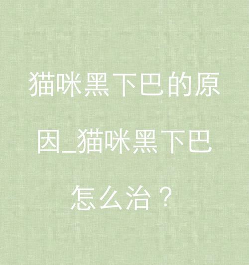 解决猫咪黑下巴的小妙招（轻松告别猫咪黑下巴，养出健康毛色）